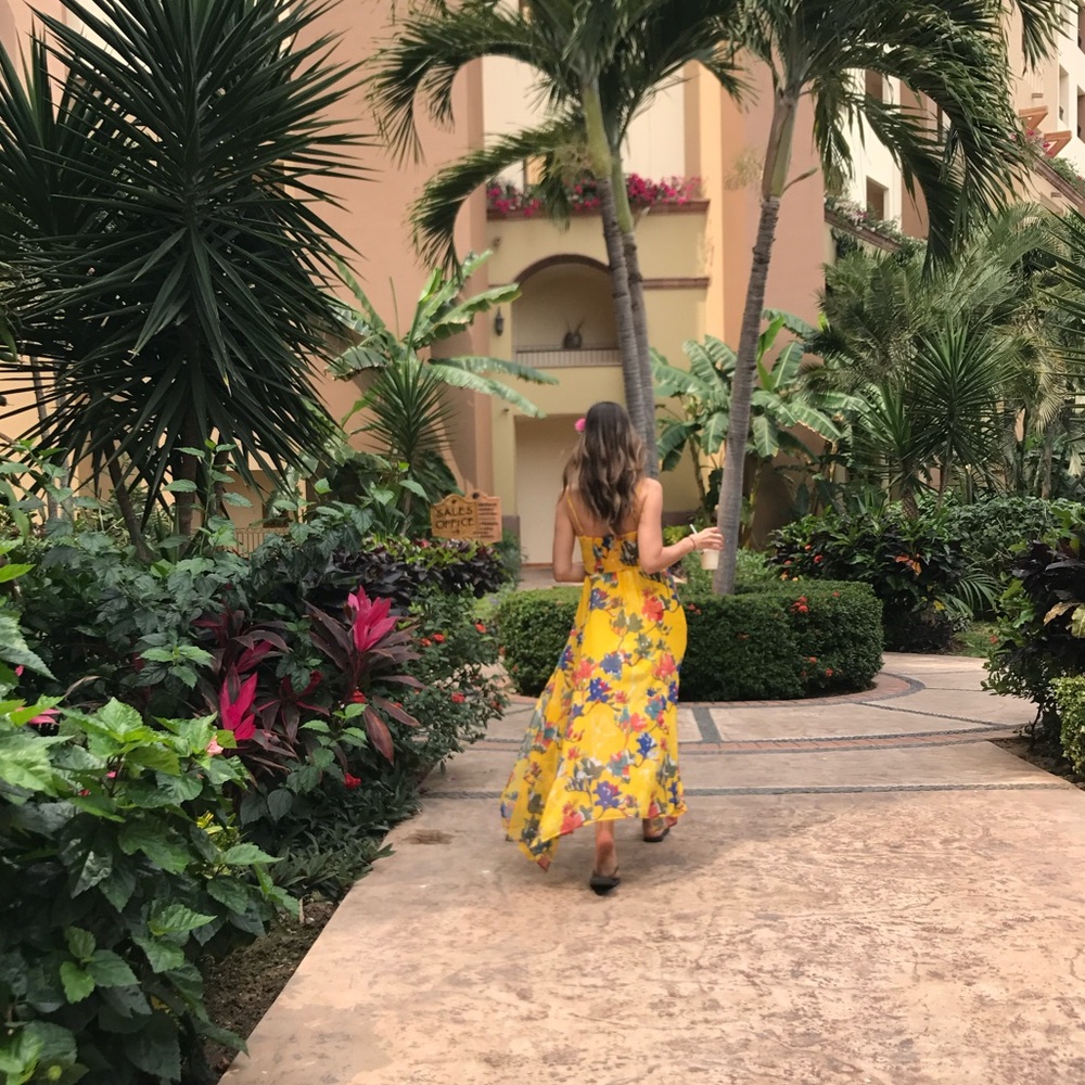 Liu Jo Yellow Floral Silk Dress - Picture 6 of 12